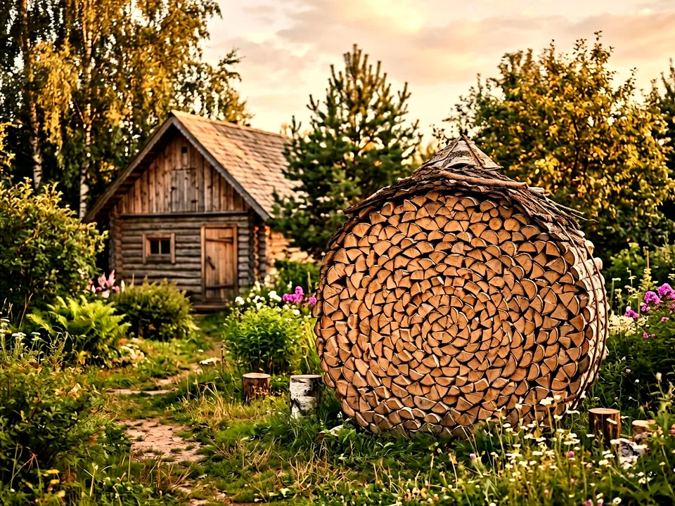 Круговая поленница holzhausen, Электросталь, улица Вишнёвая, 6